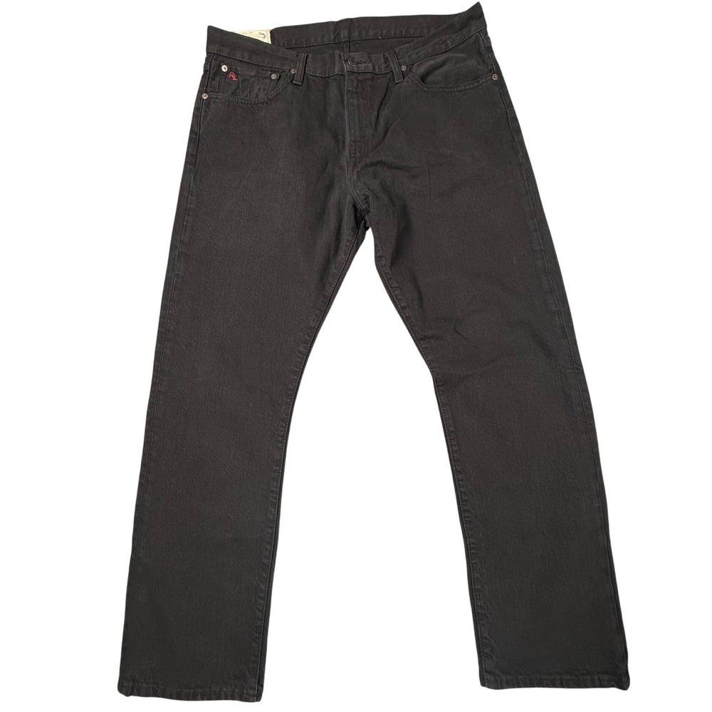 Polo Ralph Lauren Hampton Straight Jeans Mens 36x30 Black Excellent Cotton RL
